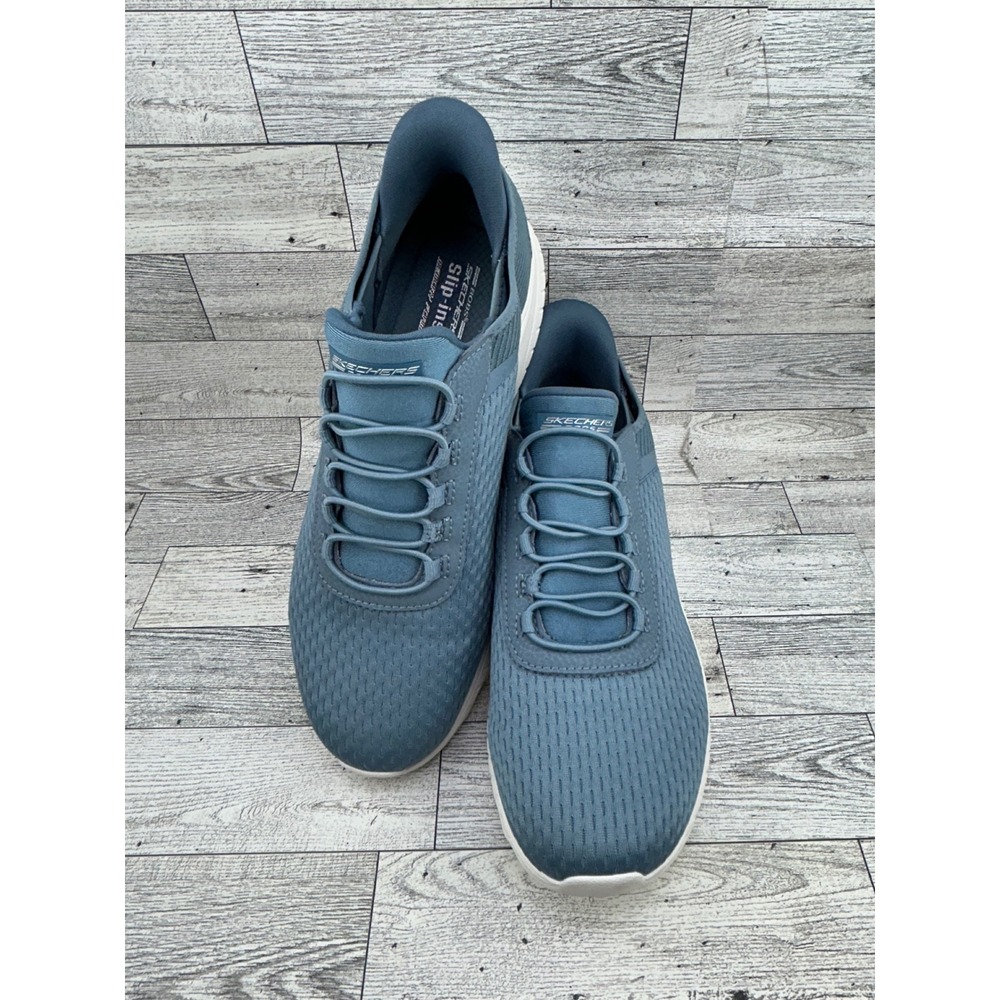Skechers Bobs Sport Squad‎ Chaos Slip-Ins Slate Blue Women Sz 9.5 117504 Shoes